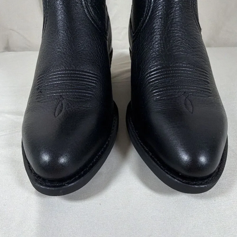 Ariat Mens Western Cowboy Heritage Boots Black Leather US 11.5D MPN 10002218 NIB